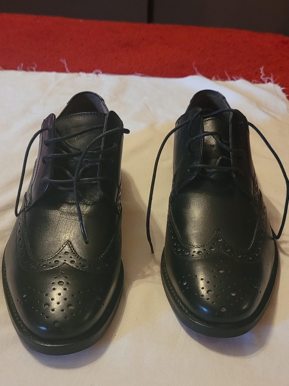 florrsheim black leather mens oxford 9.5